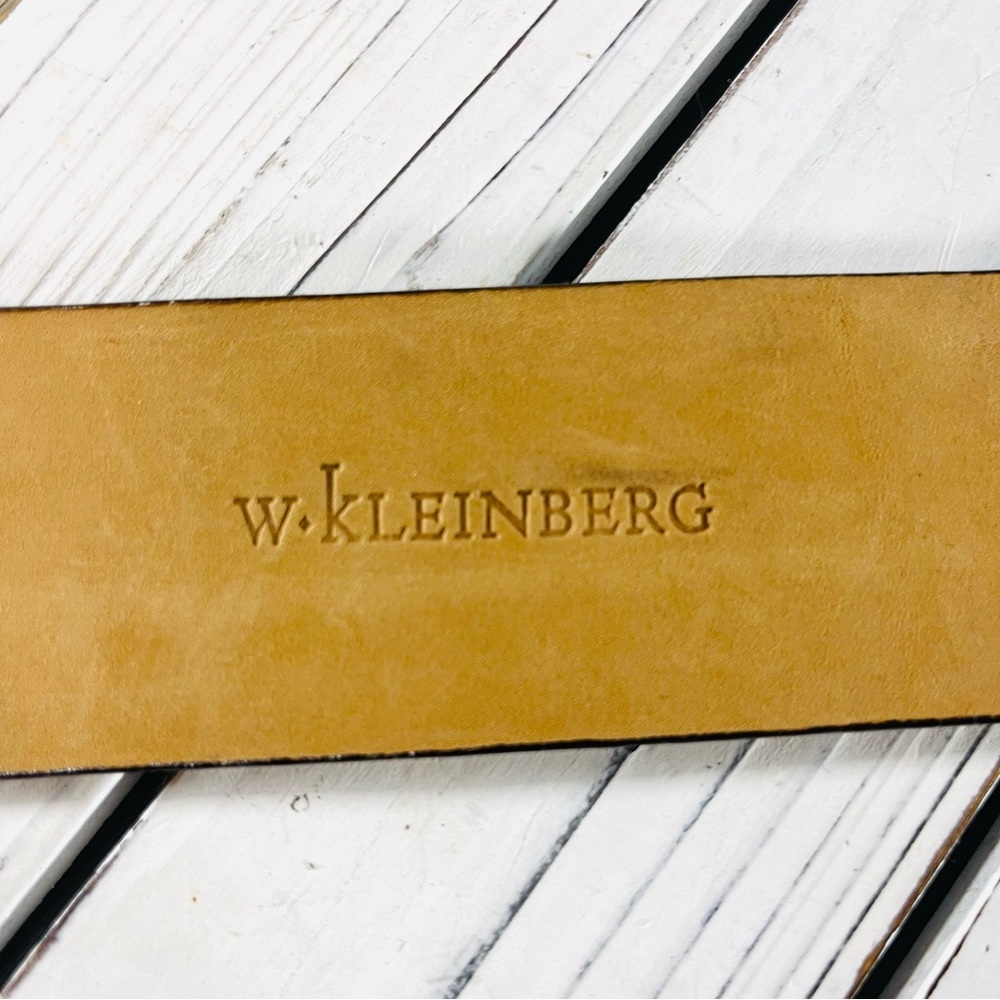 SOLD W. Kleinberg Women’s Python Belt w/ Covered Buckle | Size L - Picture 11 of 13